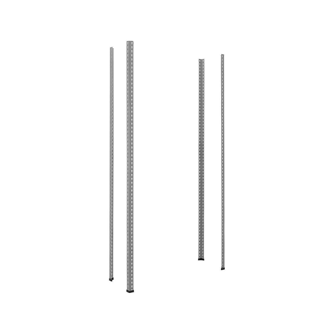 BiG400 Racking 2440h Upright Posts Silver x 4 | BiGDUG