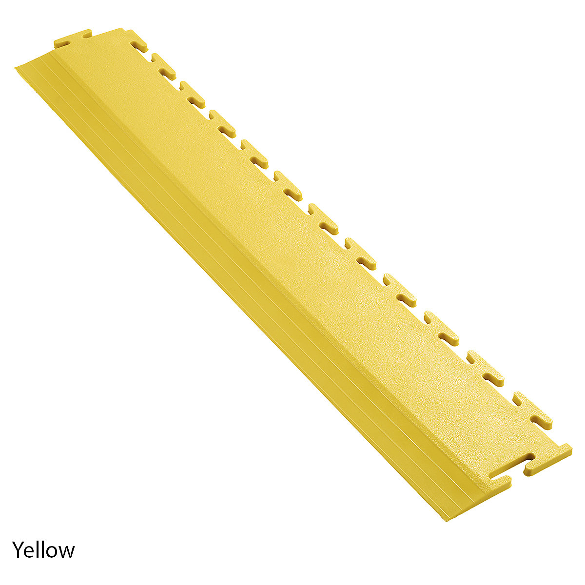 Yellow Edge Ramp Industrial Tile Floor Edging Ramps | Interlocking Floor Tiles | BiGDUG