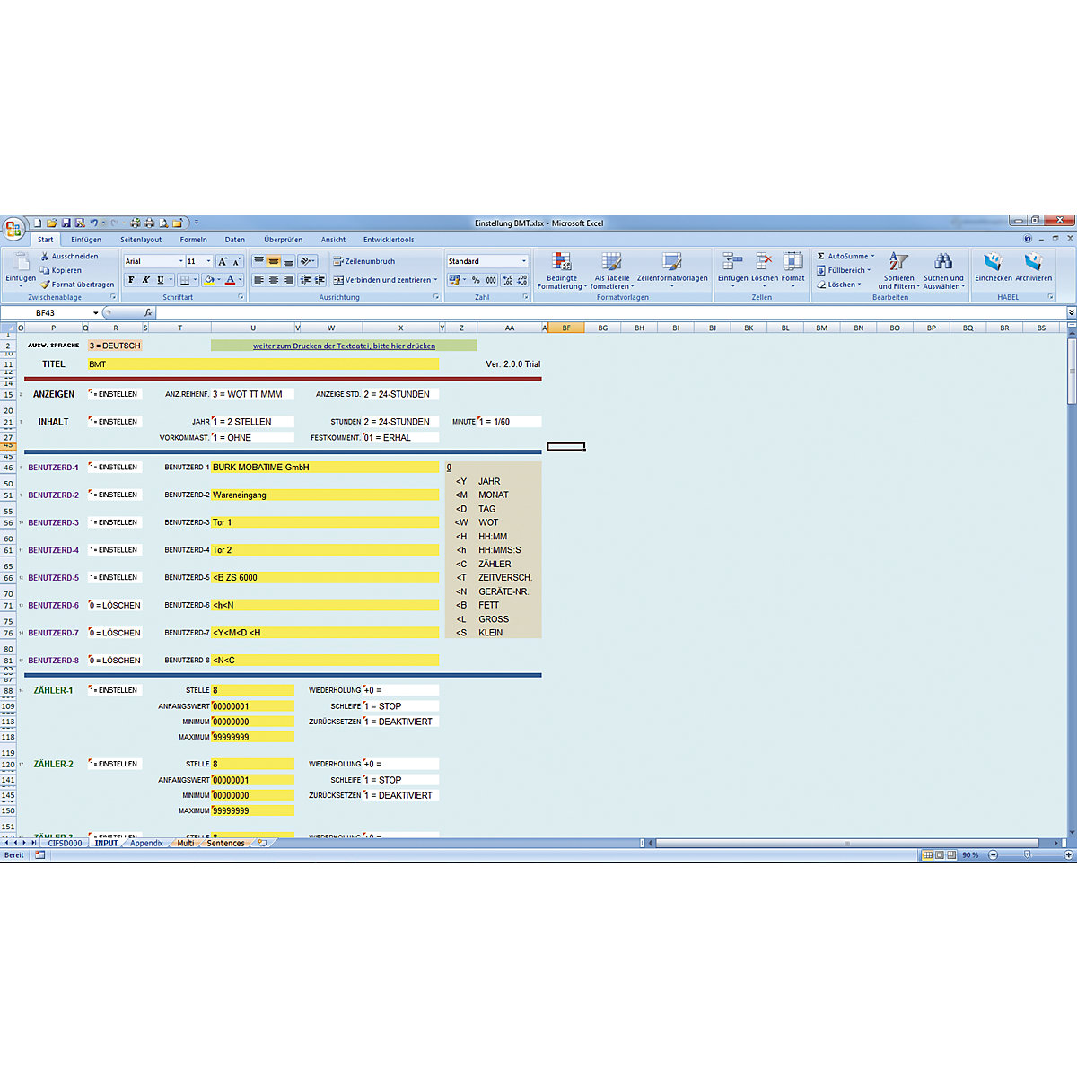 Aparat pentru imprimarea timpului/datei/textului ZS 6000 (Imagine produs 3)-2