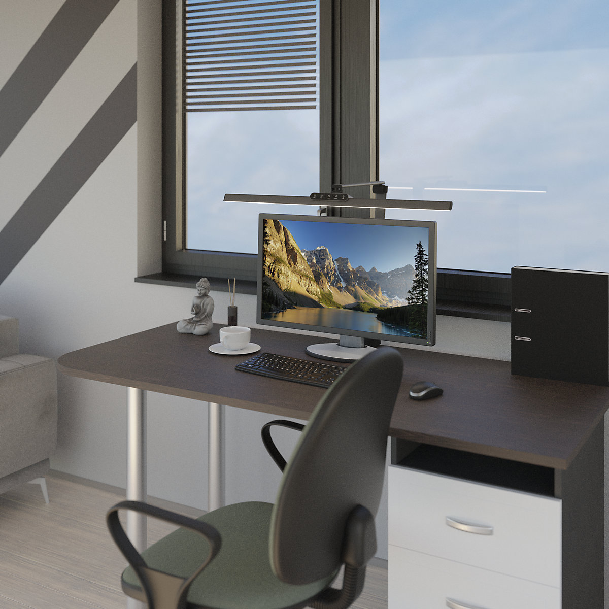 Lampă LED de monitor FLOW – Hansa (Imagine produs 3)-2