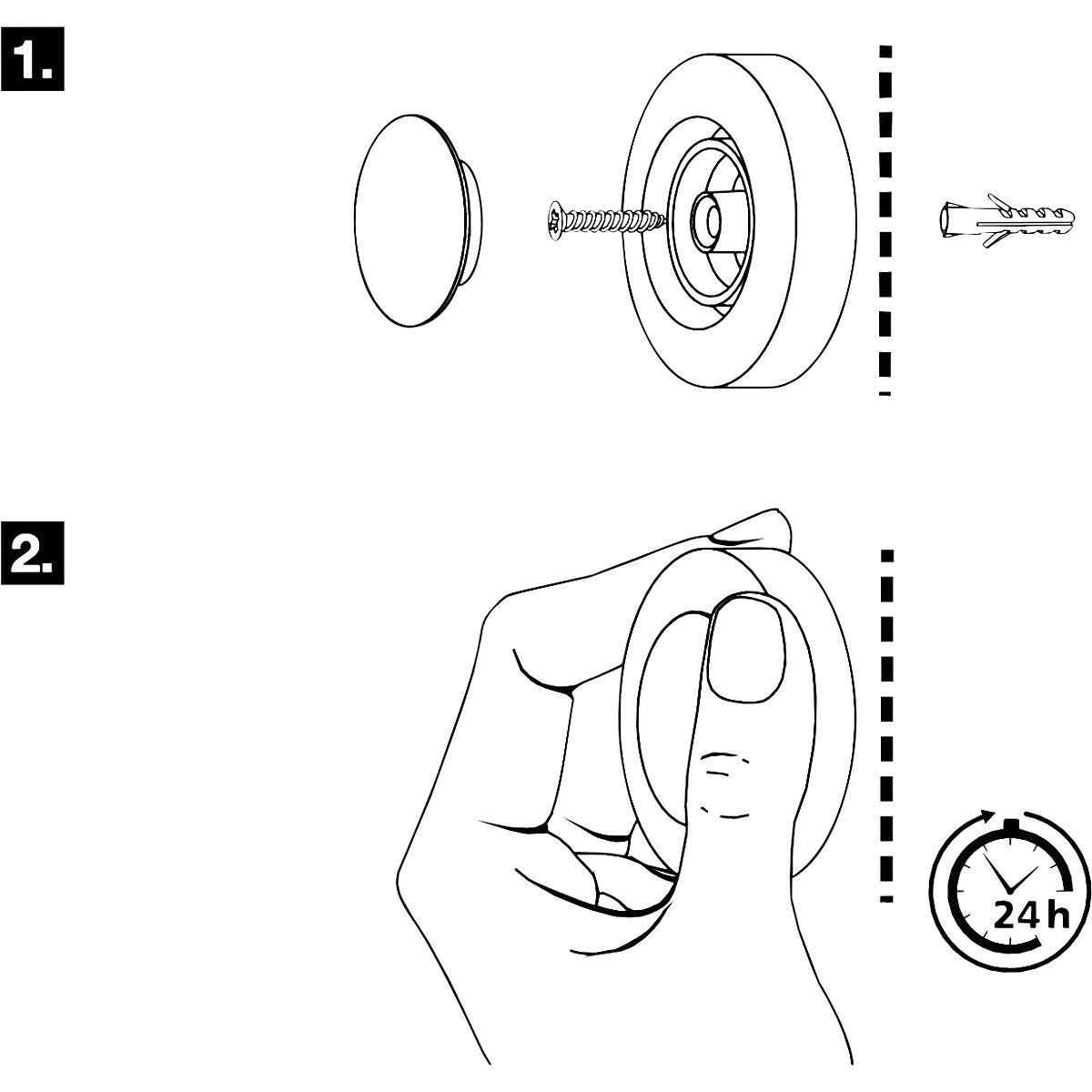 Opritor de ușă design, pentru perete – Wagner (Imagine produs 3)-2