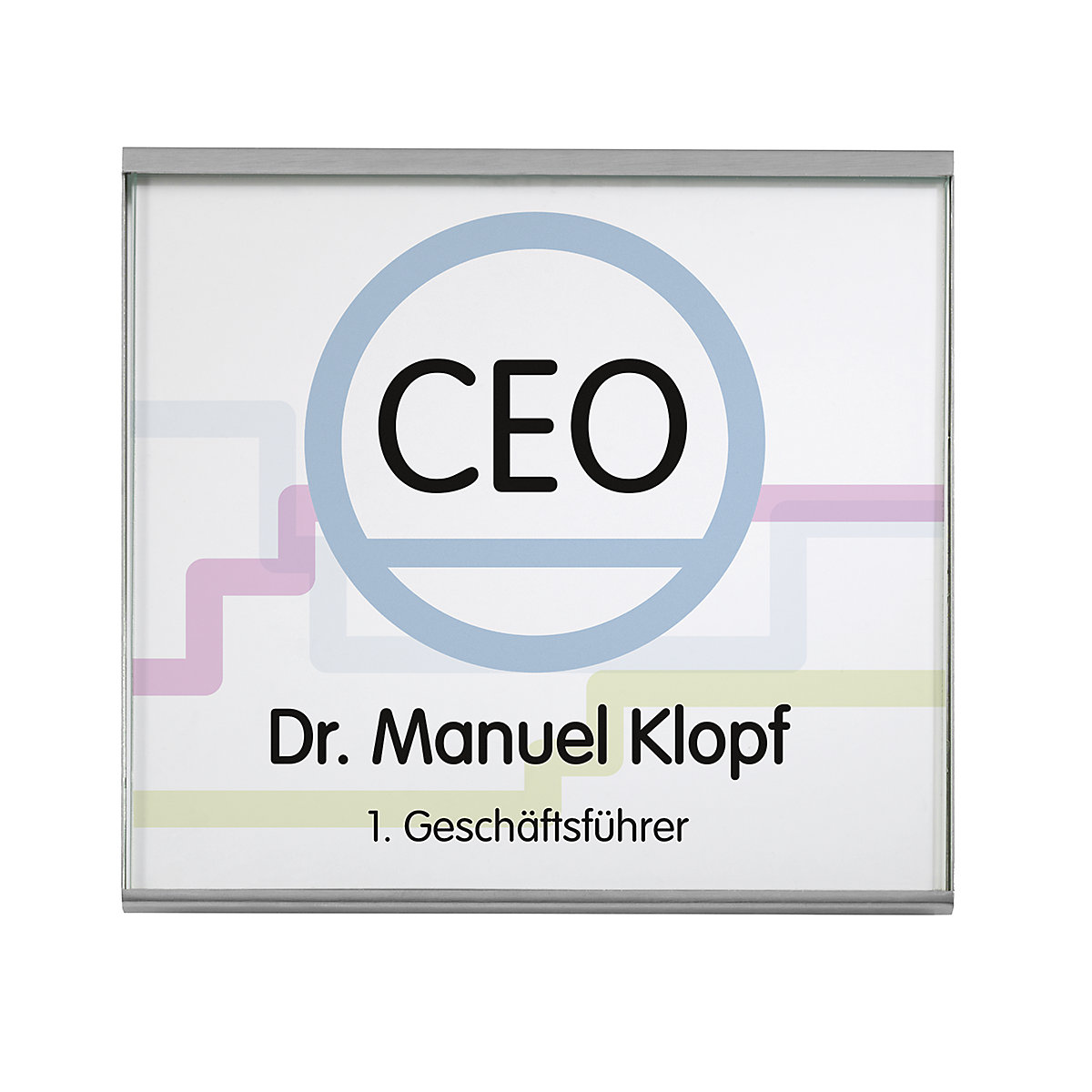 Plăcuță pentru ușă GLASGOW™, amb. 2 buc.