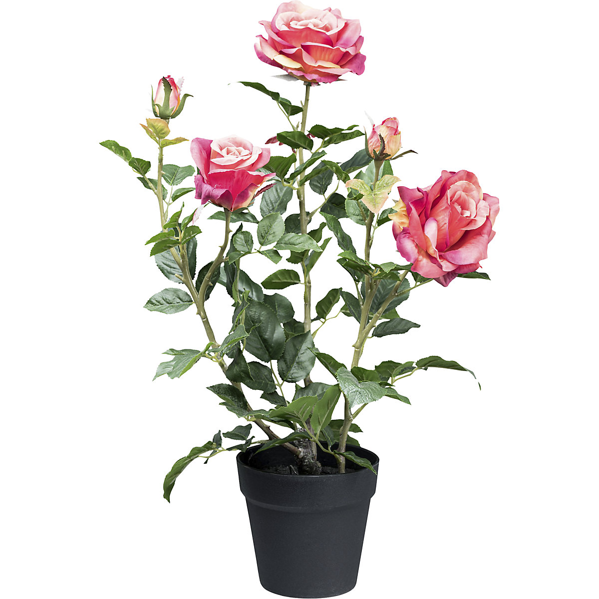 Plantă artificială tufă de trandafiri (Imagine produs 2)-1