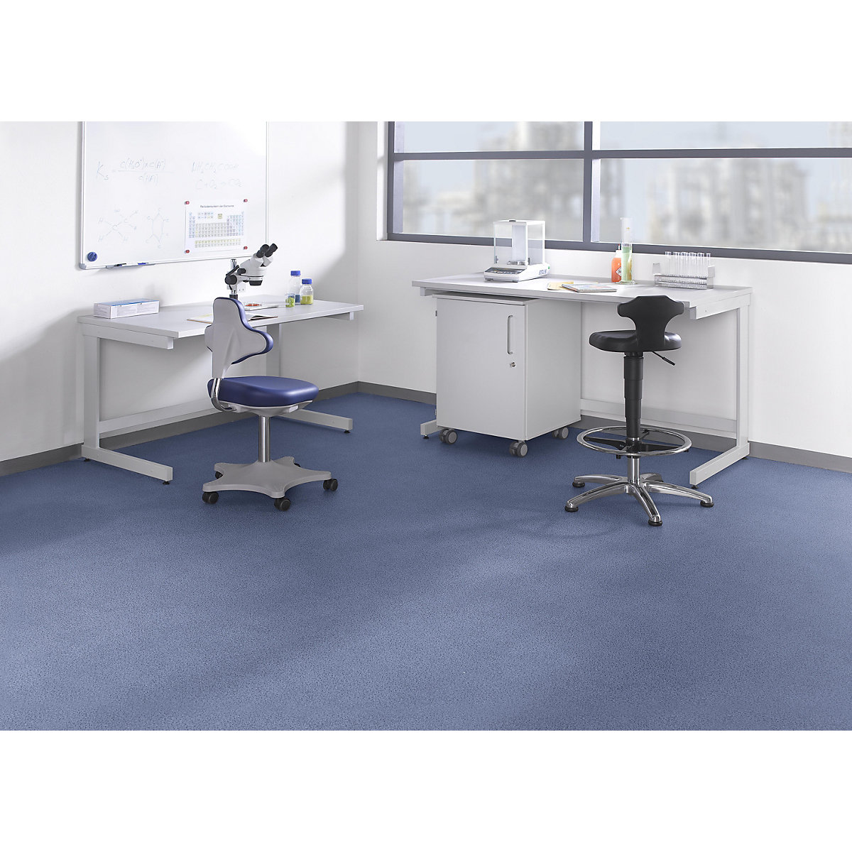 Masă de laborator cu cadru cu picioare C (Imagine produs 2)-1