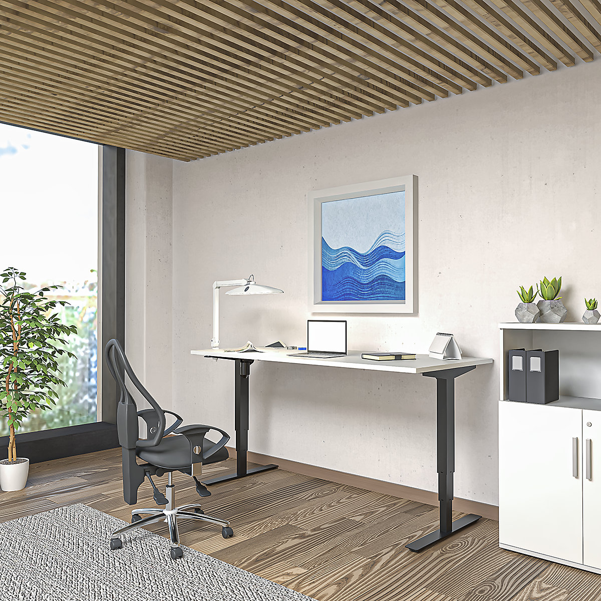 Birou Atlanta, înălțime reglabilă electric (Imagine produs 12)-11