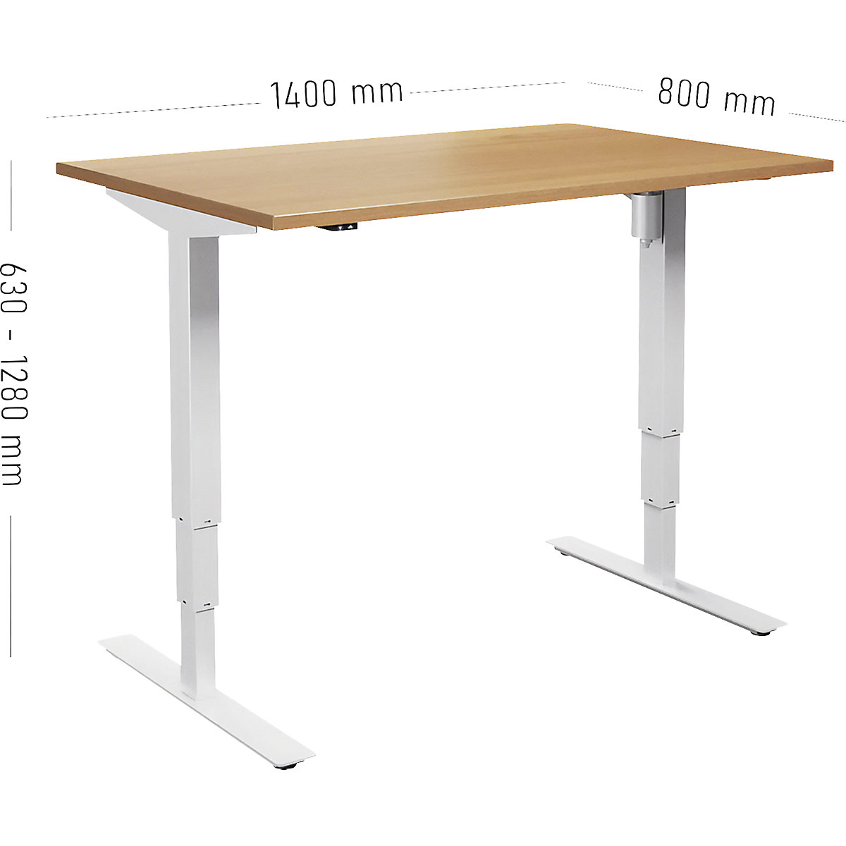 Birou Atlanta, înălțime reglabilă electric (Imagine produs 6)-5