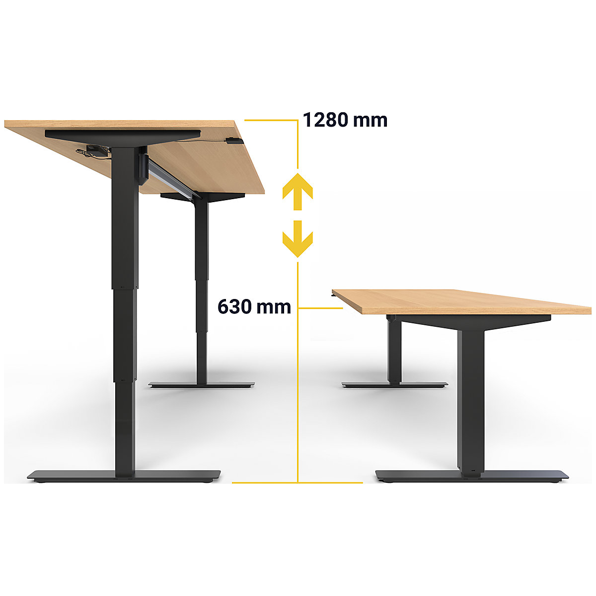 Birou Atlanta, înălțime reglabilă electric (Imagine produs 9)-8