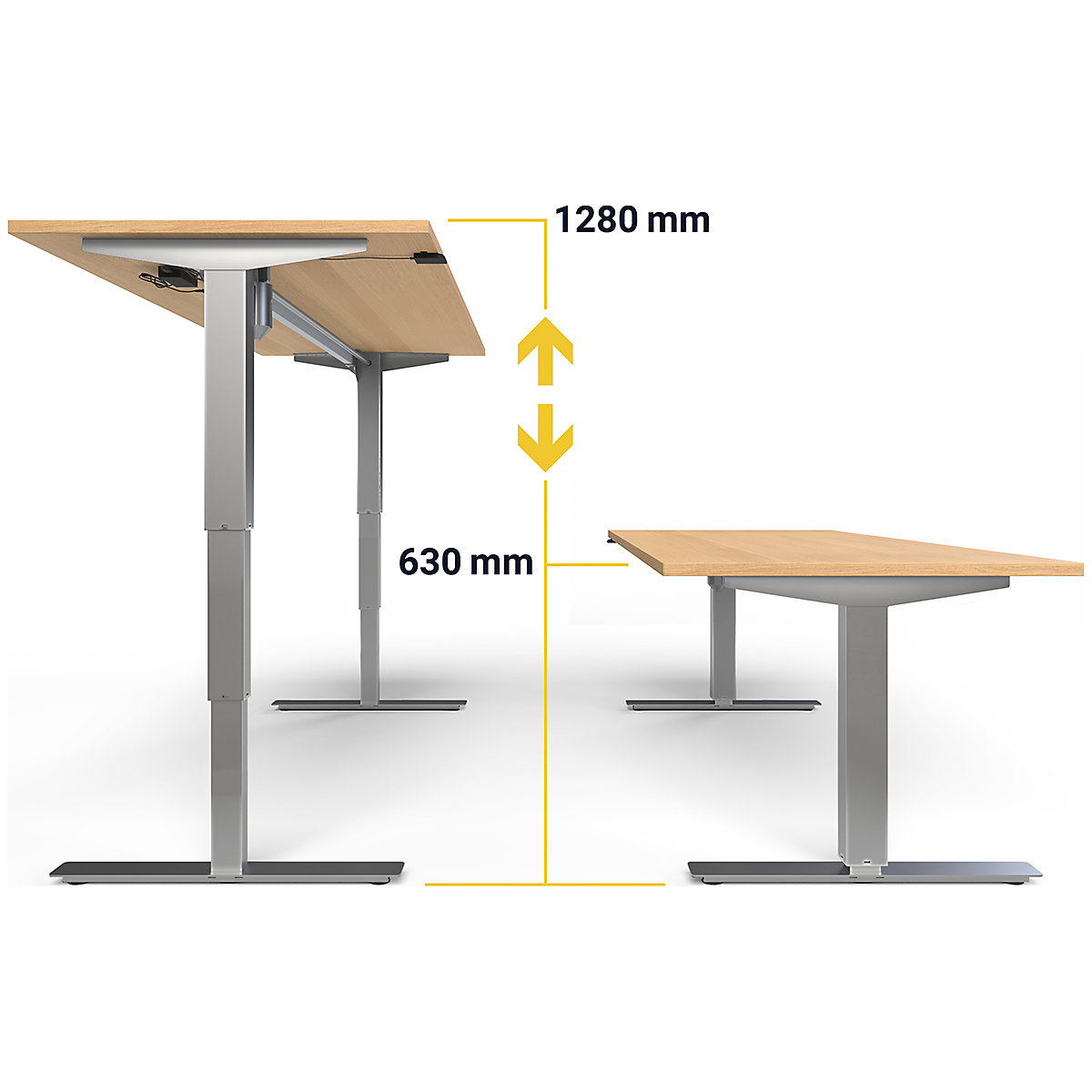 Birou Atlanta, înălțime reglabilă electric (Imagine produs 9)-8