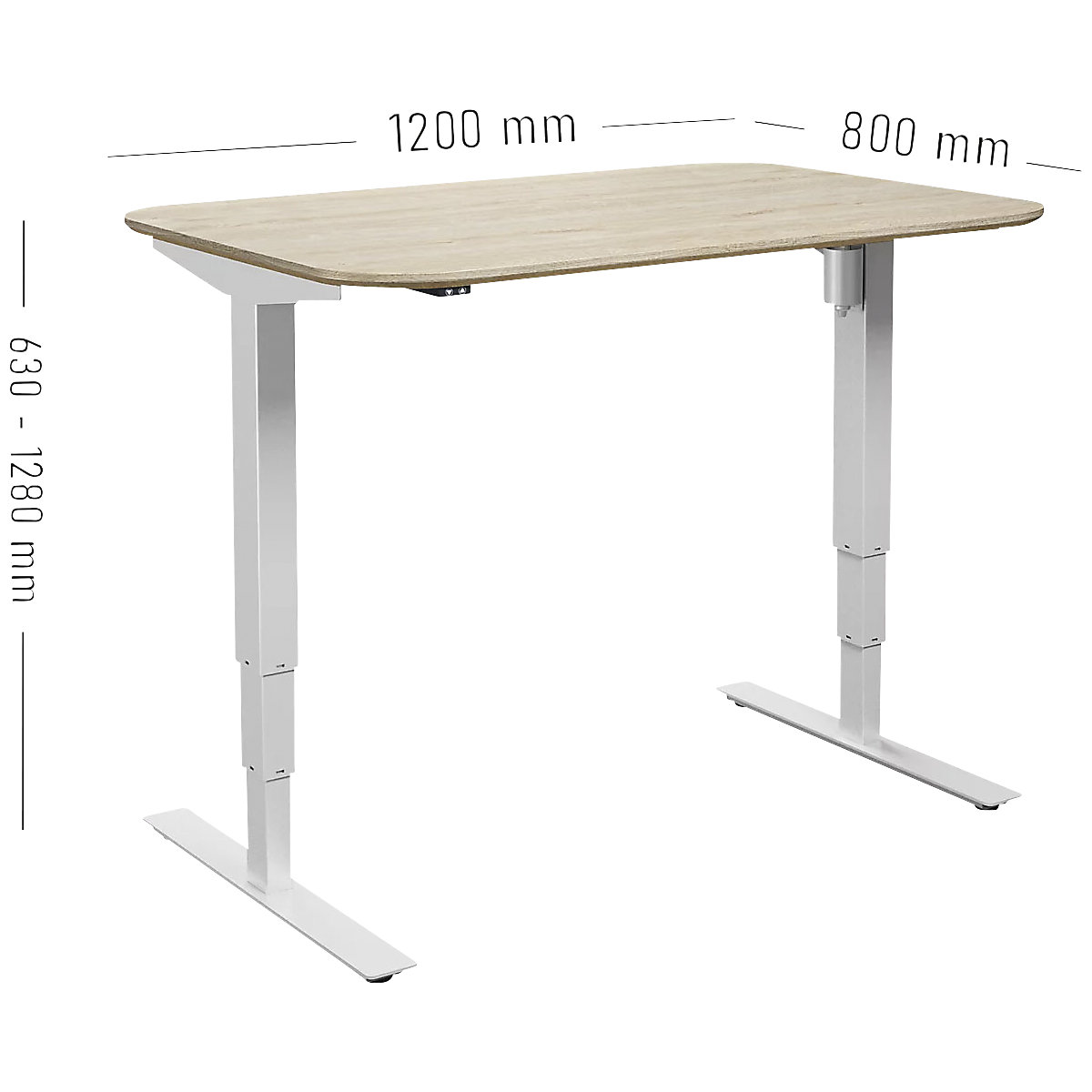 Birou Atlanta Trend, înălțime reglabilă electric (Imagine produs 9)-8