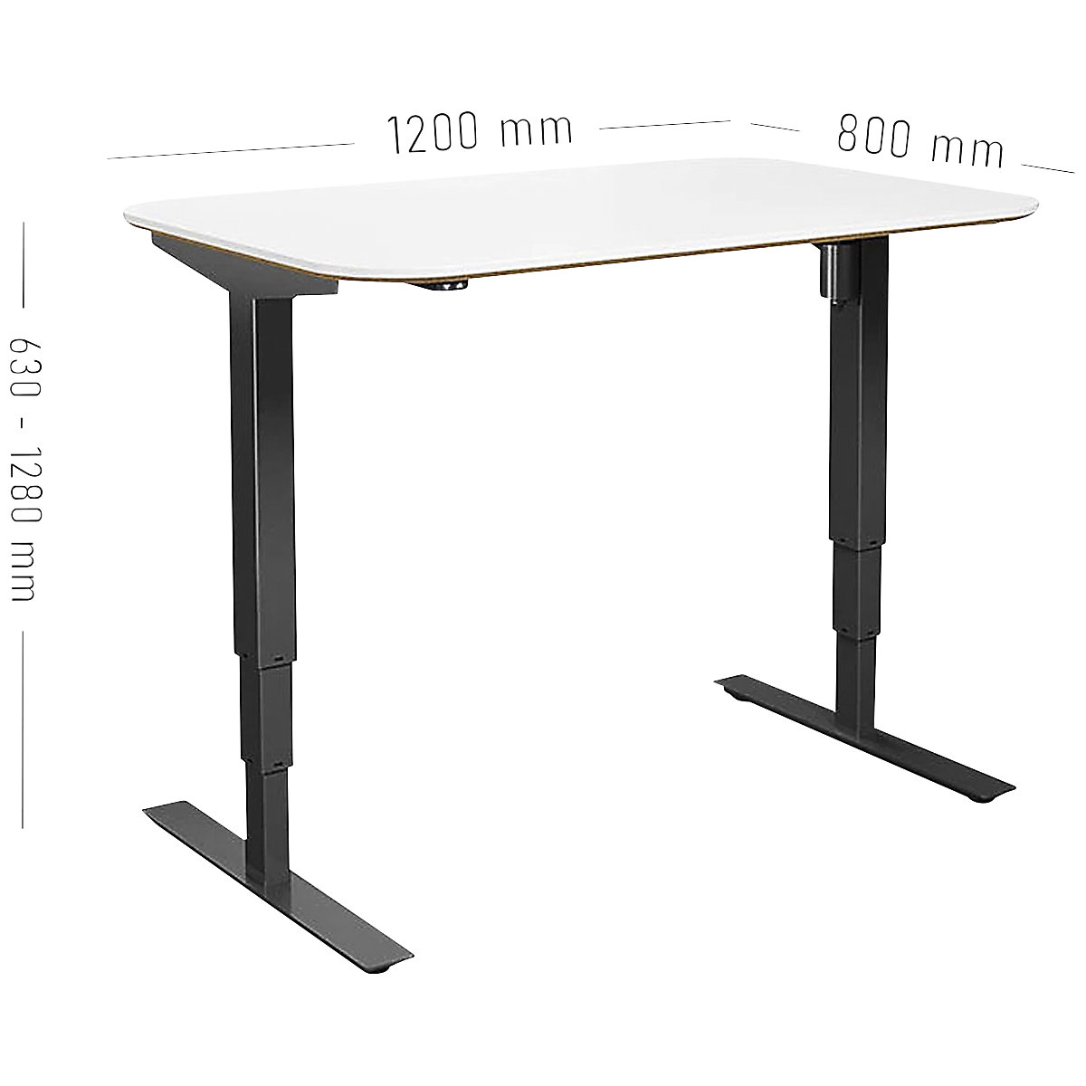 Birou Atlanta Trend, înălțime reglabilă electric (Imagine produs 7)-6