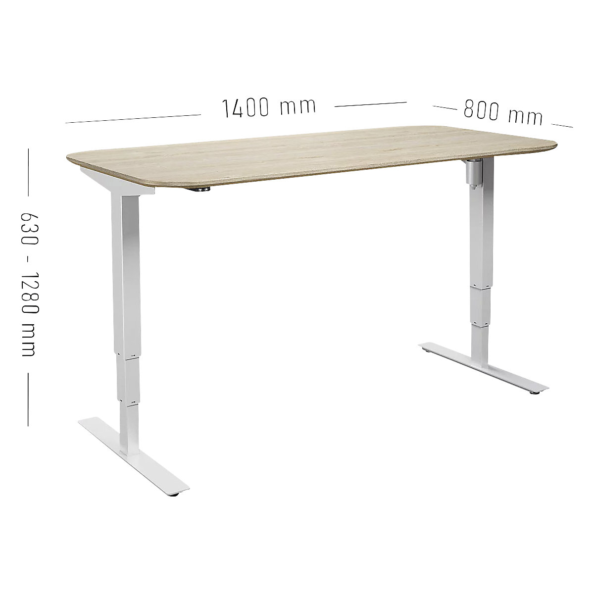 Birou Atlanta Trend, înălțime reglabilă electric (Imagine produs 7)-6