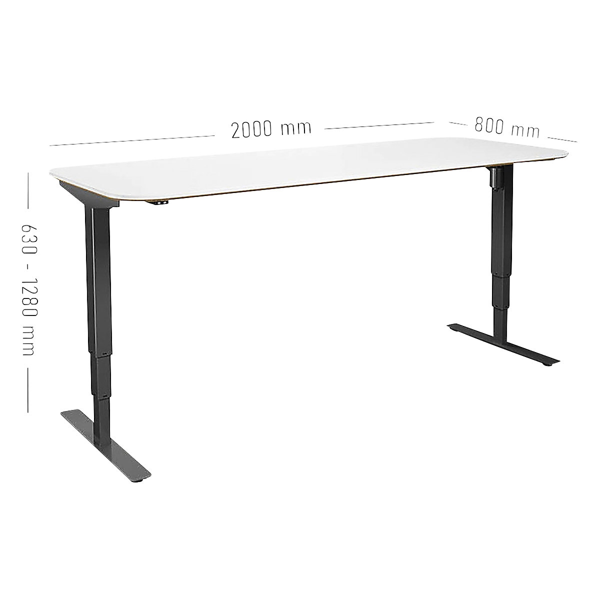 Birou Atlanta Trend, înălțime reglabilă electric (Imagine produs 7)-6