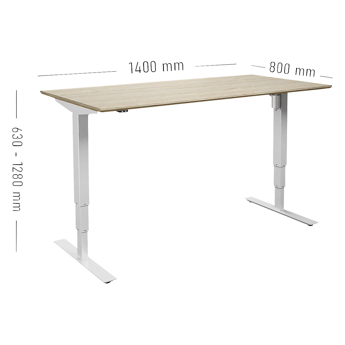 Birou Atlanta Trend, înălțime reglabilă electric (Imagine produs 4)-3