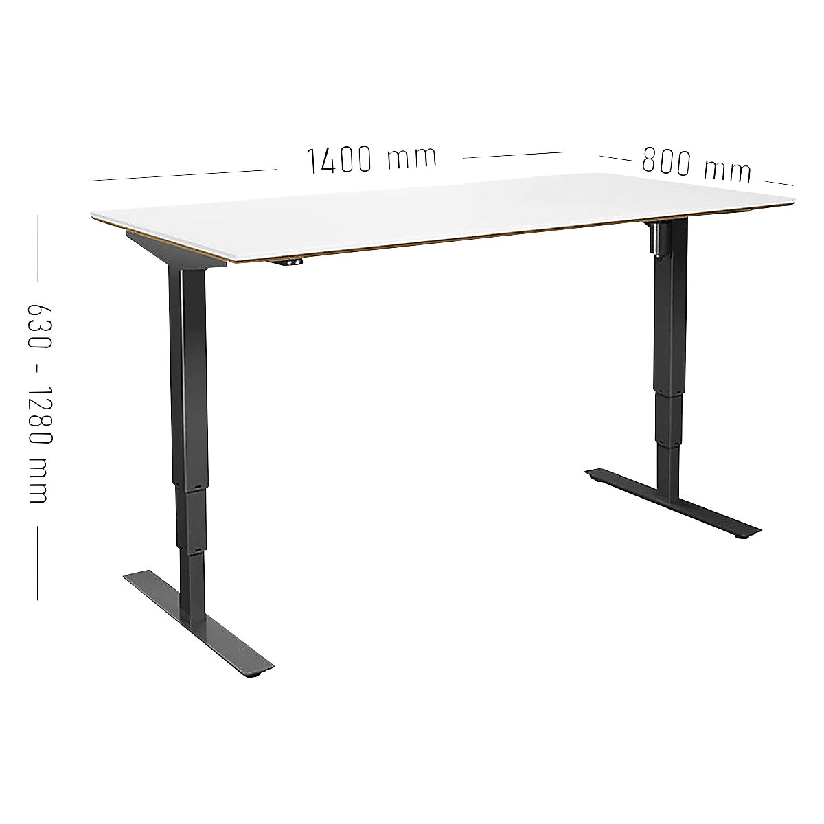 Birou Atlanta Trend, înălțime reglabilă electric (Imagine produs 4)-3