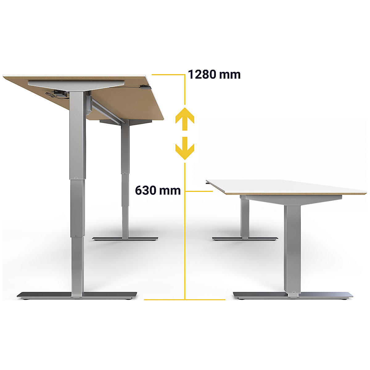 Birou Atlanta Trend, înălțime reglabilă electric (Imagine produs 7)-6