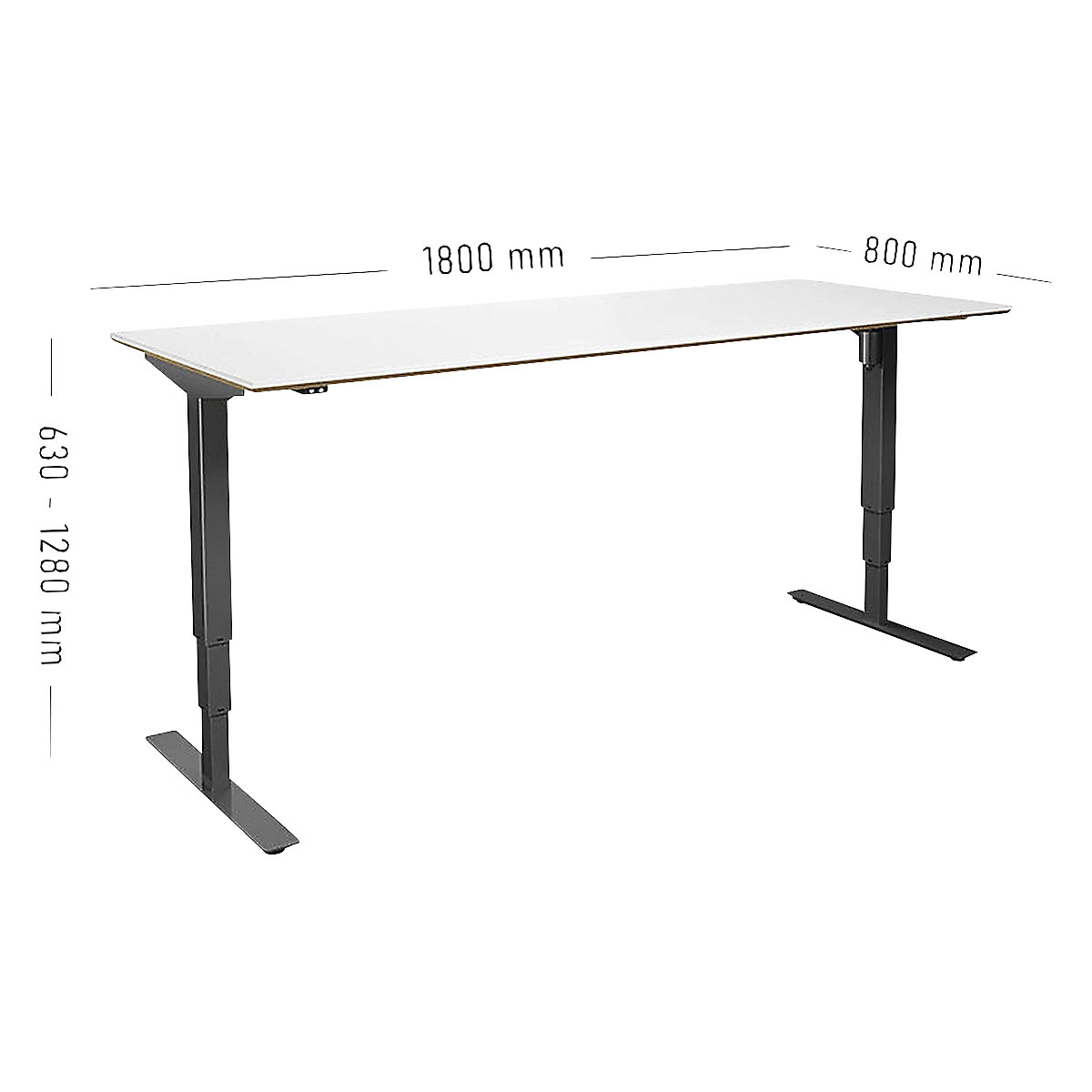 Birou Atlanta Trend, înălțime reglabilă electric (Imagine produs 4)-3