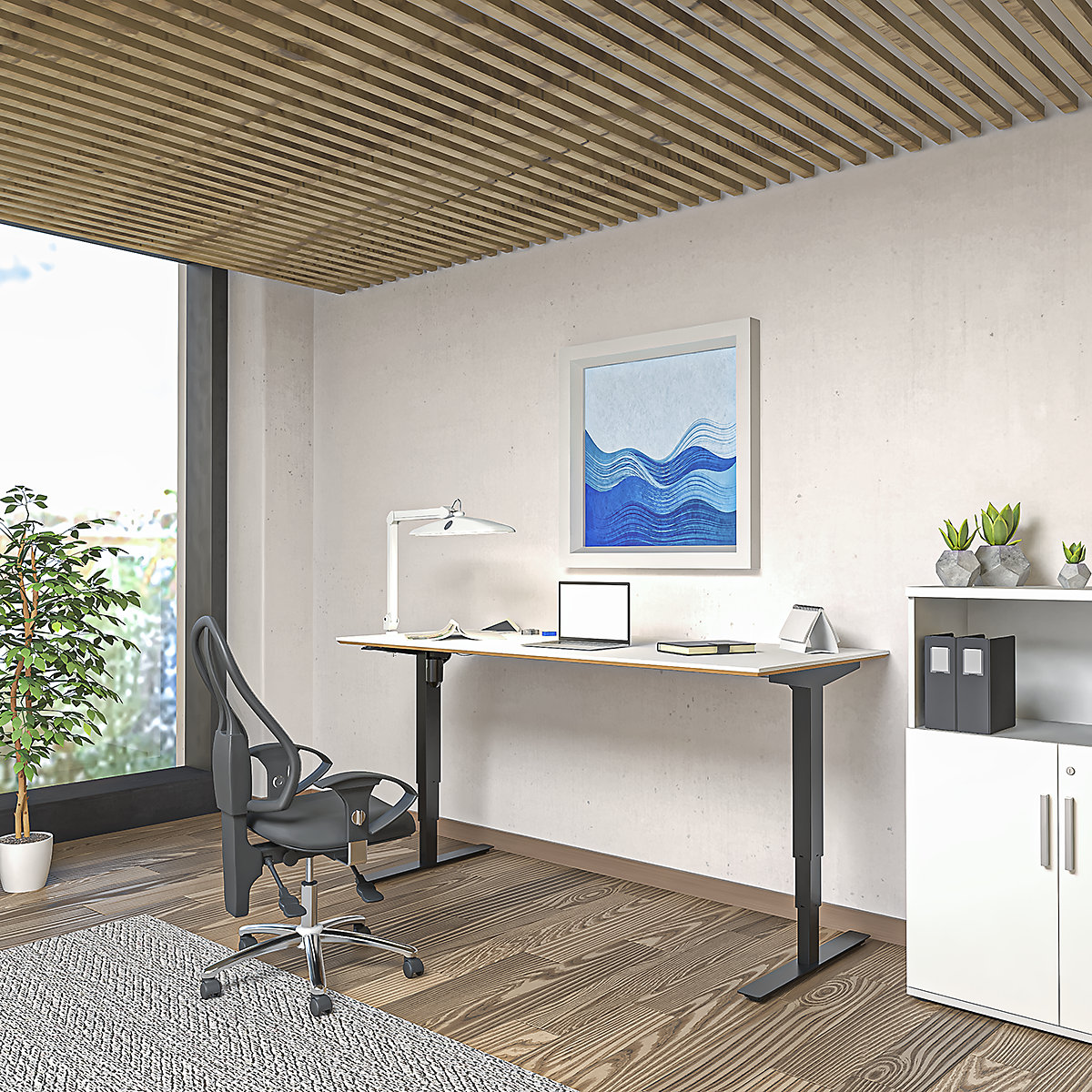 Birou Atlanta Trend, înălțime reglabilă electric (Imagine produs 10)-9