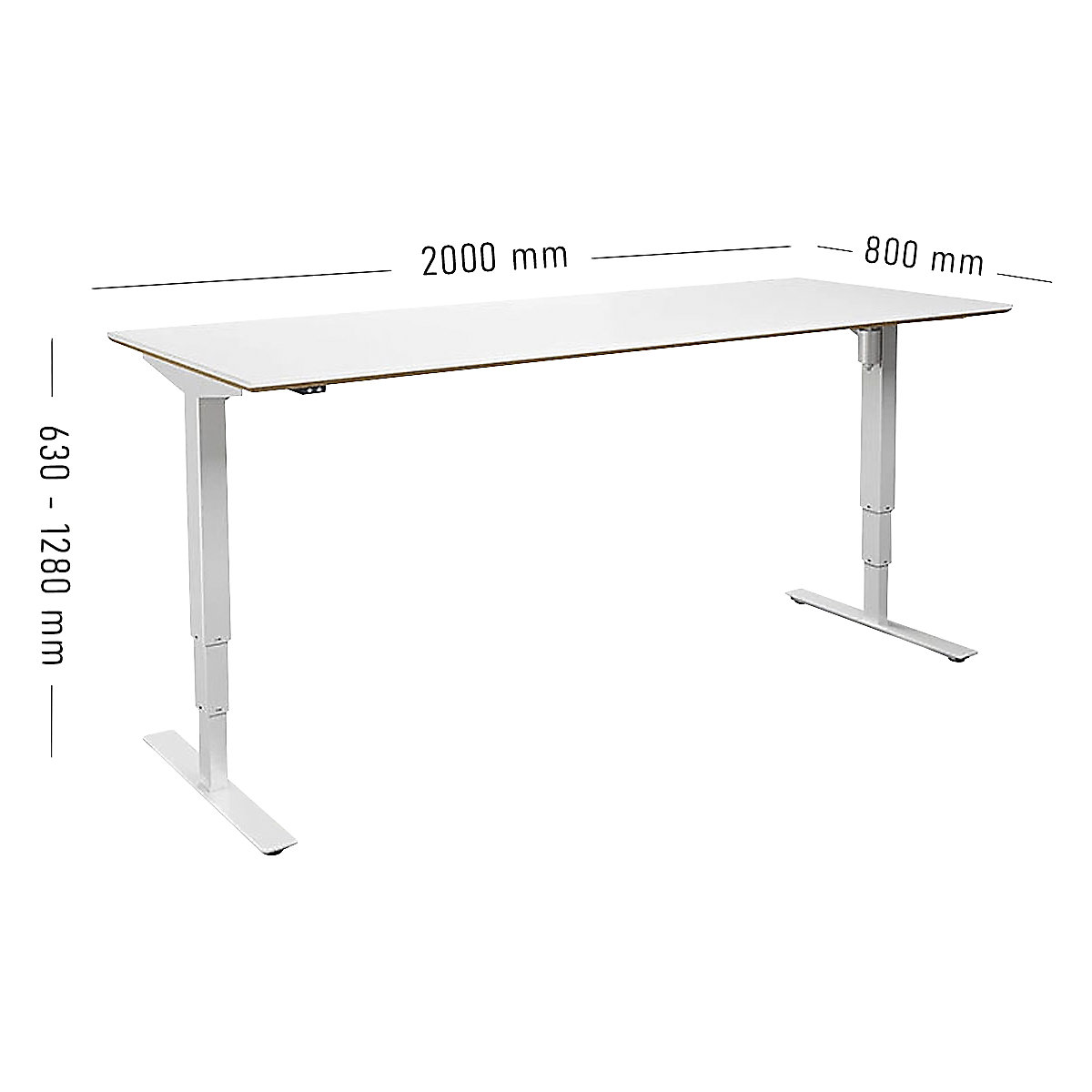 Birou Atlanta Trend, înălțime reglabilă electric (Imagine produs 4)-3