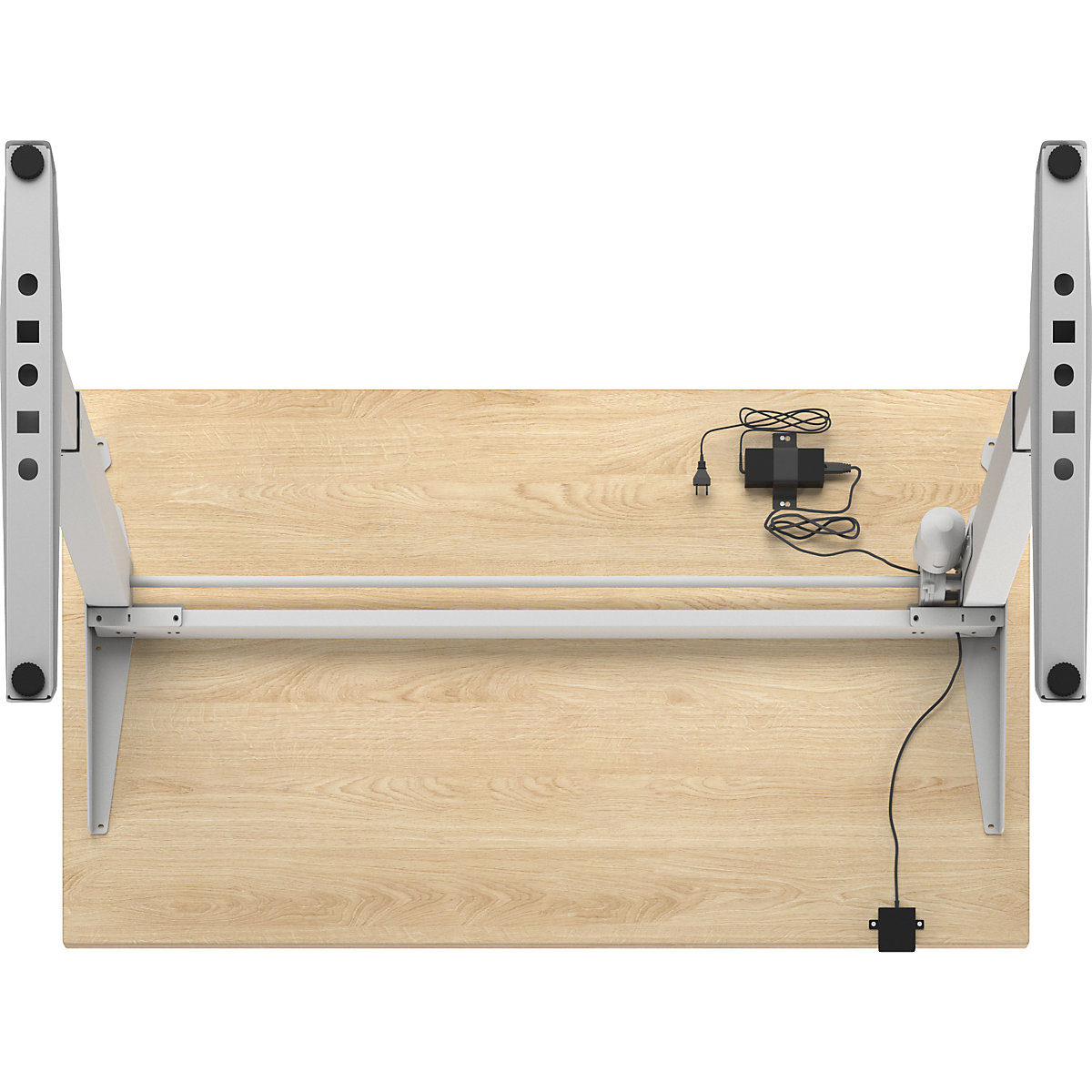 Birou Venla, înălțime reglabilă electric – eurokraft basic (Imagine produs 8)-7