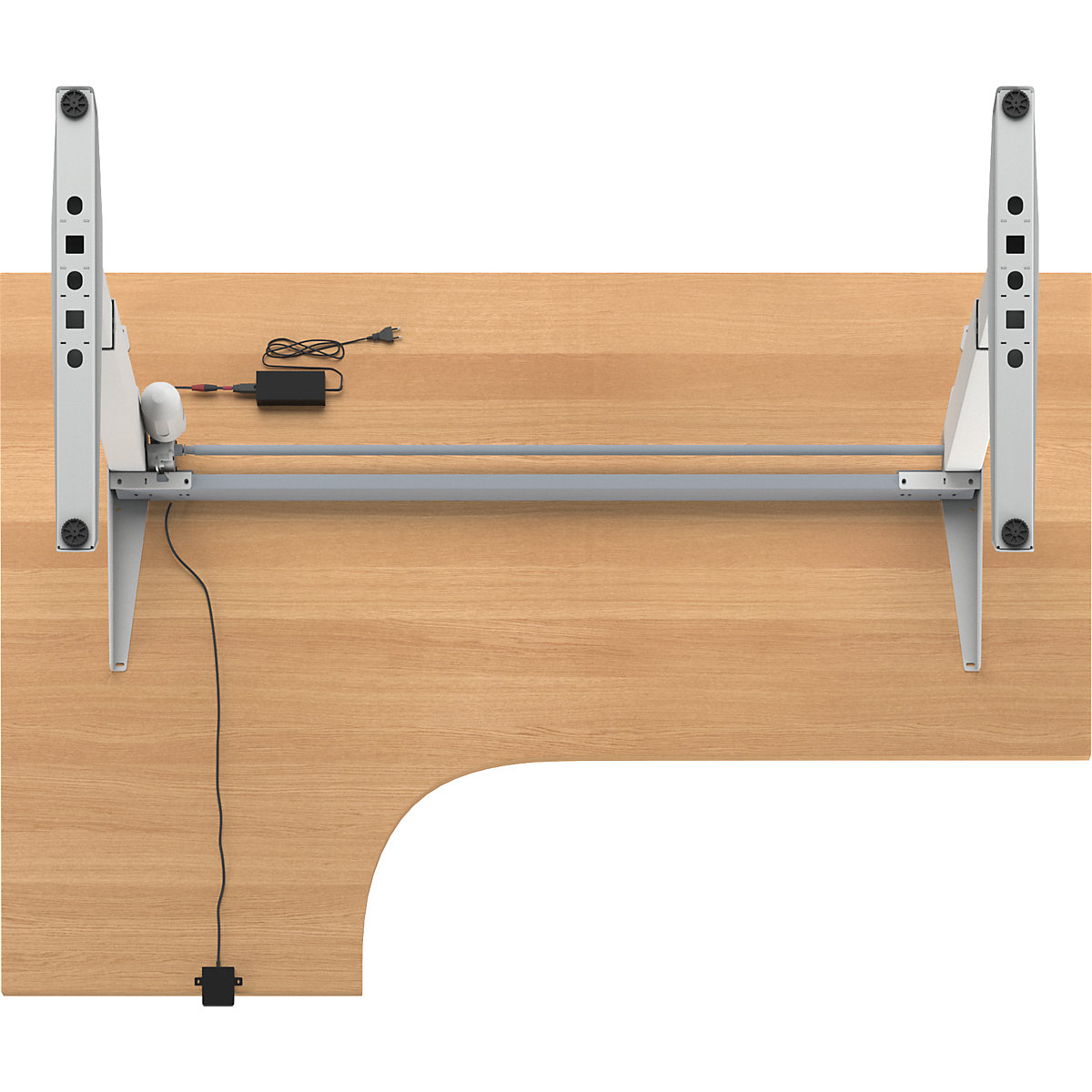 Birou Venla, înălțime reglabilă electric – eurokraft basic (Imagine produs 6)-5