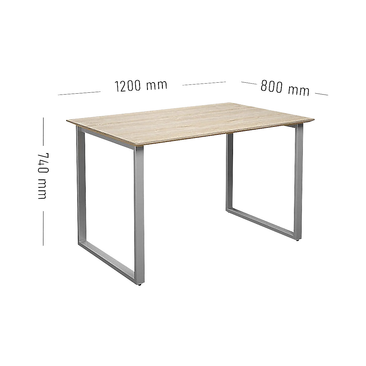 Masă multifuncțională DUO-O Trend, blat drept (Imagine produs 2)-1