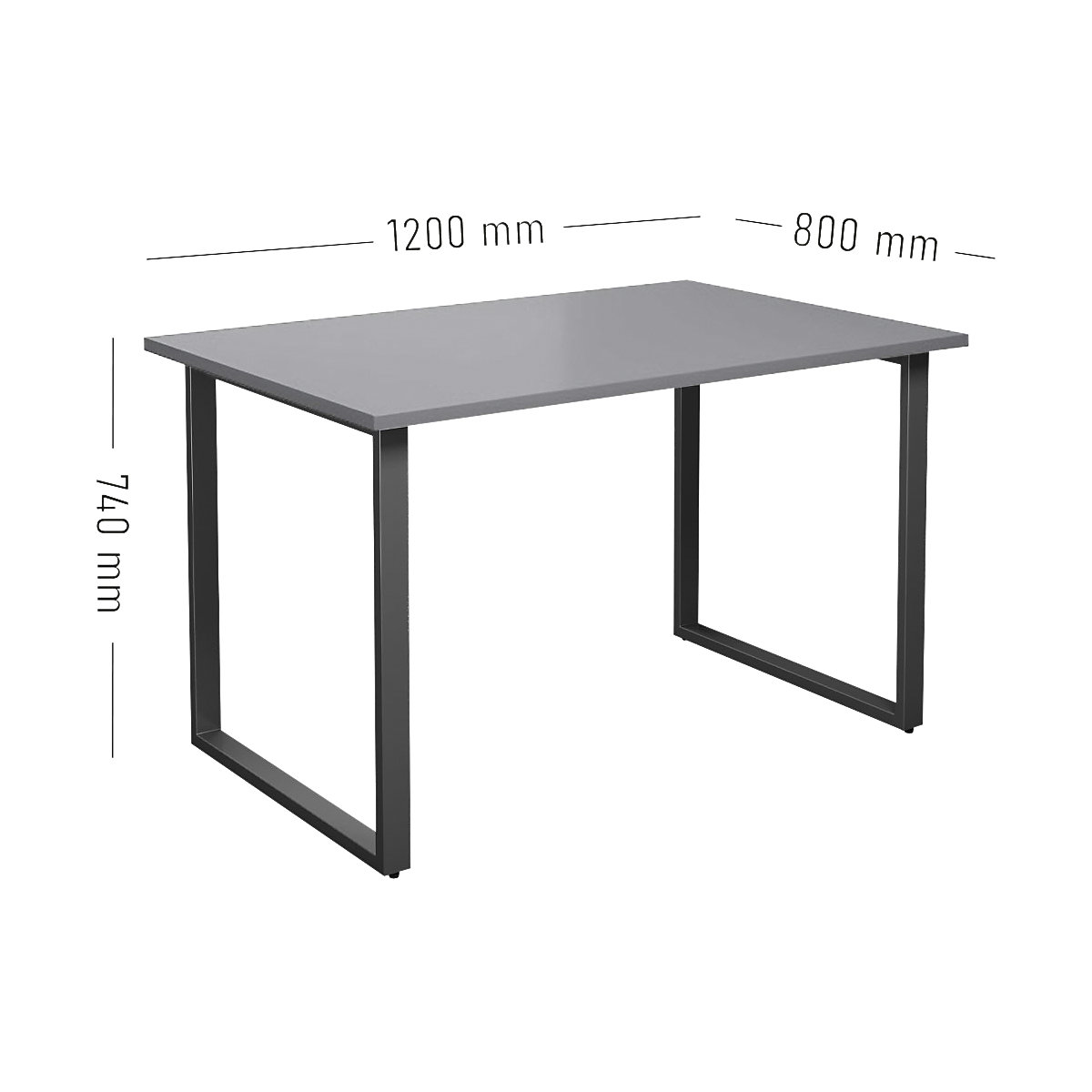 Masă multifuncțională DUO-O, blat drept (Imagine produs 2)-1