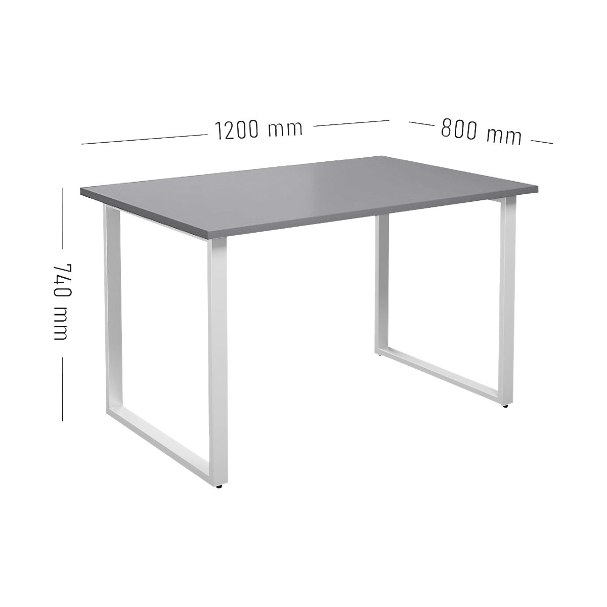 Masă multifuncțională DUO-O, blat drept (Imagine produs 2)-1