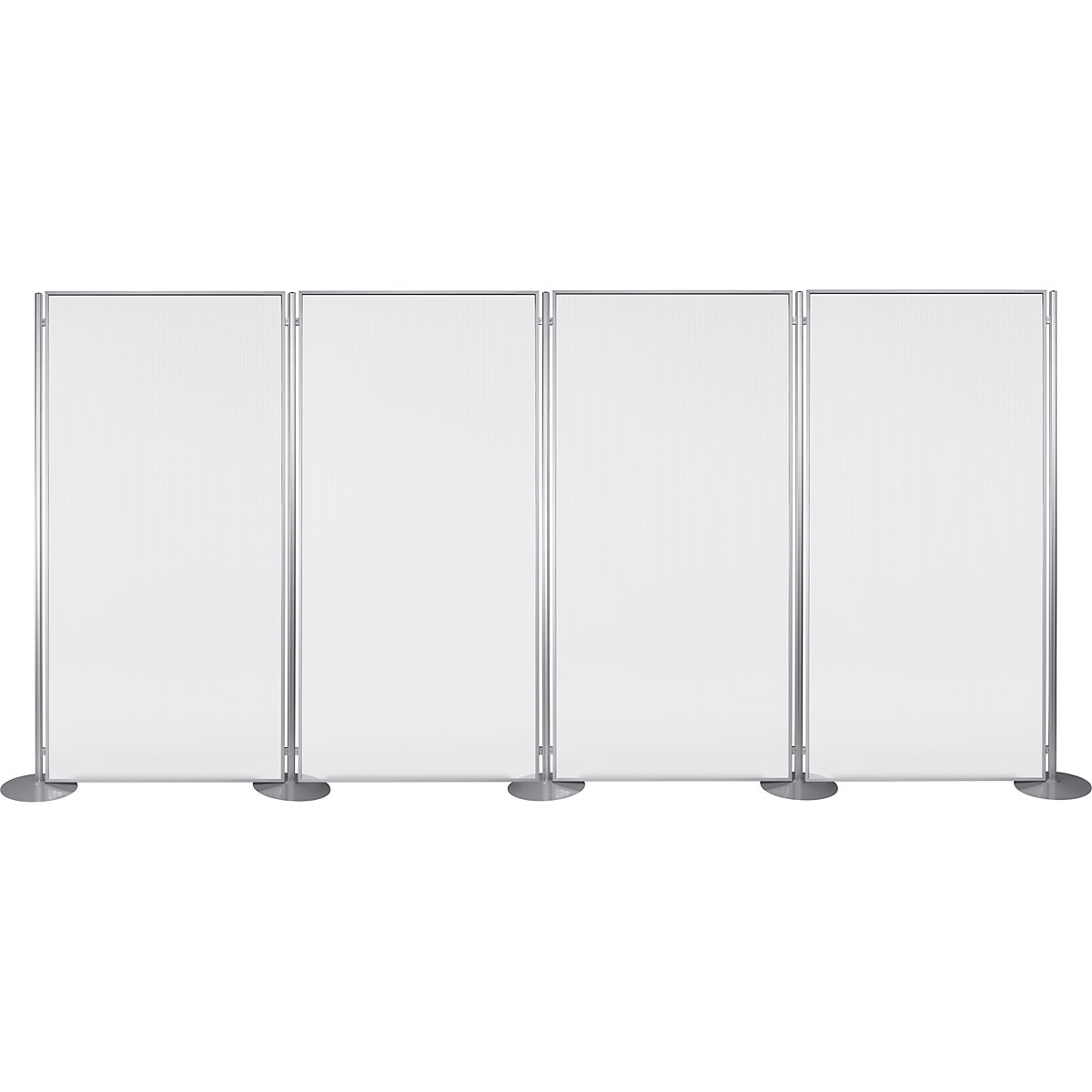 Separator de spații pentru igienă și siguranță PROFESSIONAL, transparent – magnetoplan (Imagine produs 9)-8