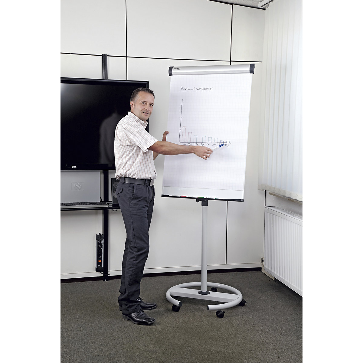 Flipchart, bază rotundă – MAUL (Imagine produs 5)-4