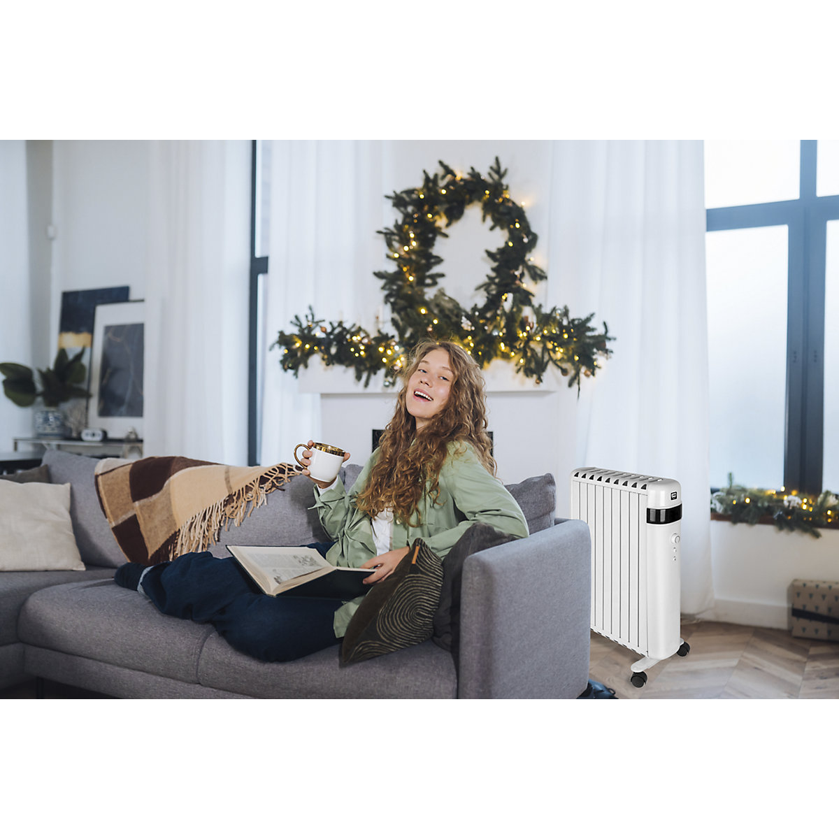 Bezolejowy radiator 9 żeber (Zdjęcie produktu 4)-3