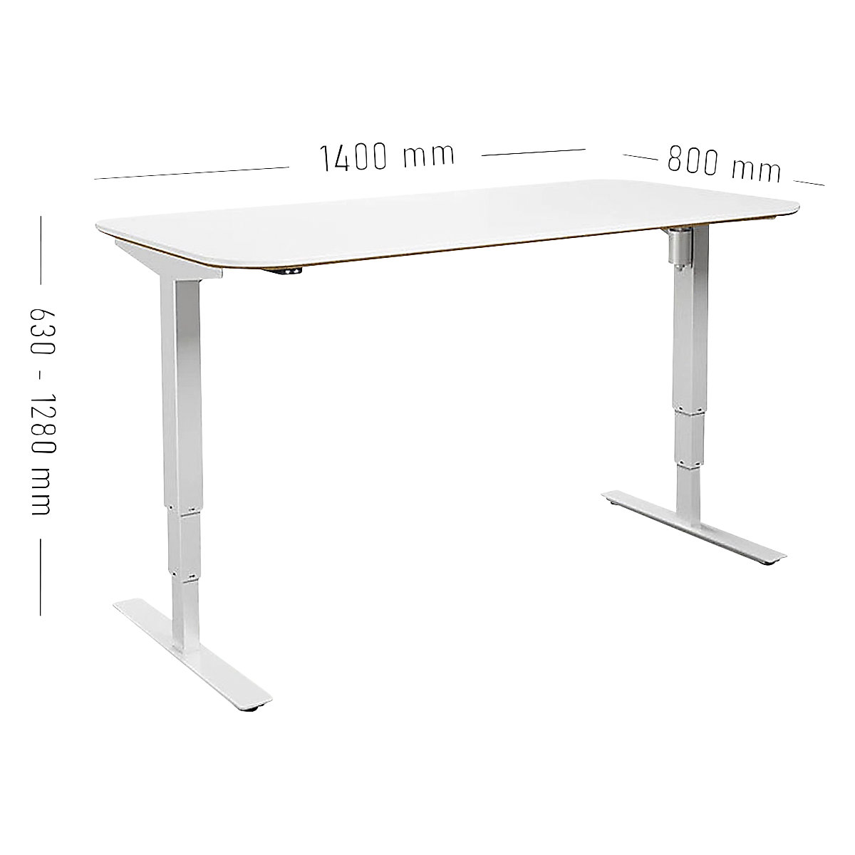 Biurko Atlanta Trend, z elektryczną regulacją wysokości (Zdjęcie produktu 7)-6