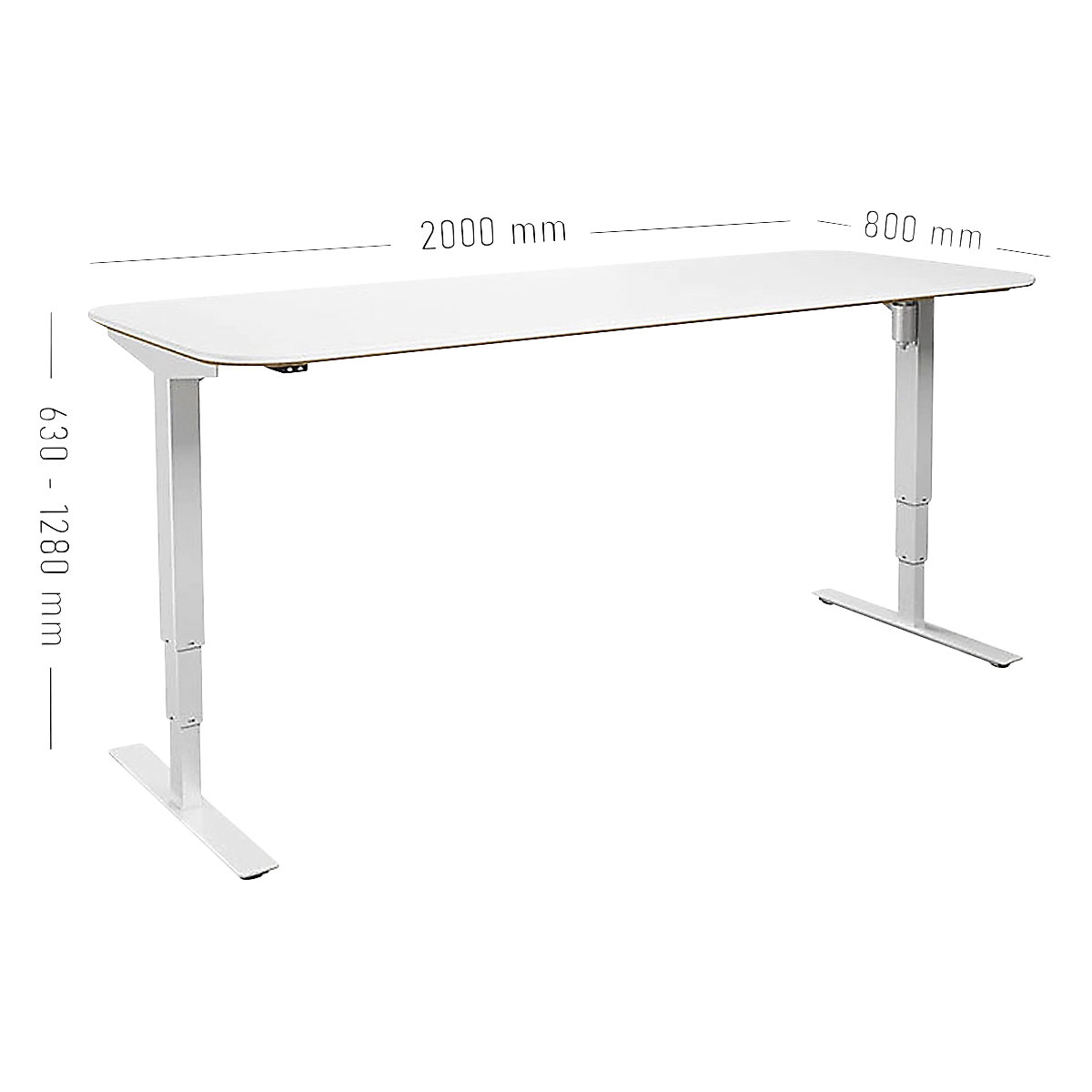 Biurko Atlanta Trend, z elektryczną regulacją wysokości (Zdjęcie produktu 7)-6