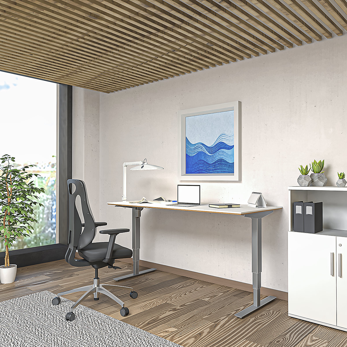 Biurko Atlanta Trend, z elektryczną regulacją wysokości (Zdjęcie produktu 10)-9