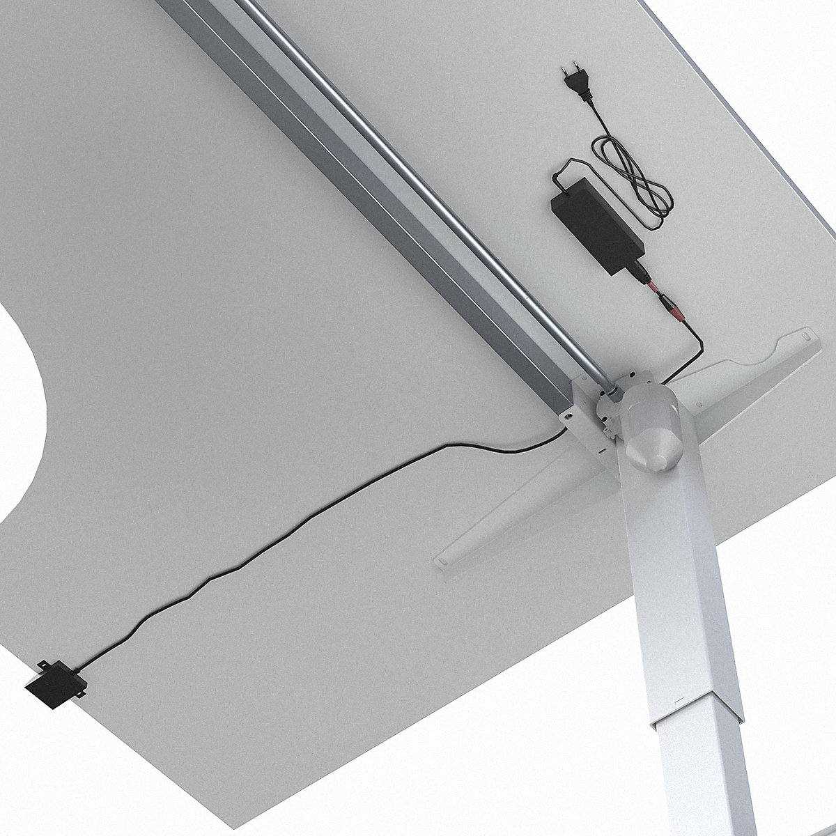 Biurko Venla, z elektryczną regulacją wysokości – eurokraft basic (Zdjęcie produktu 7)-6