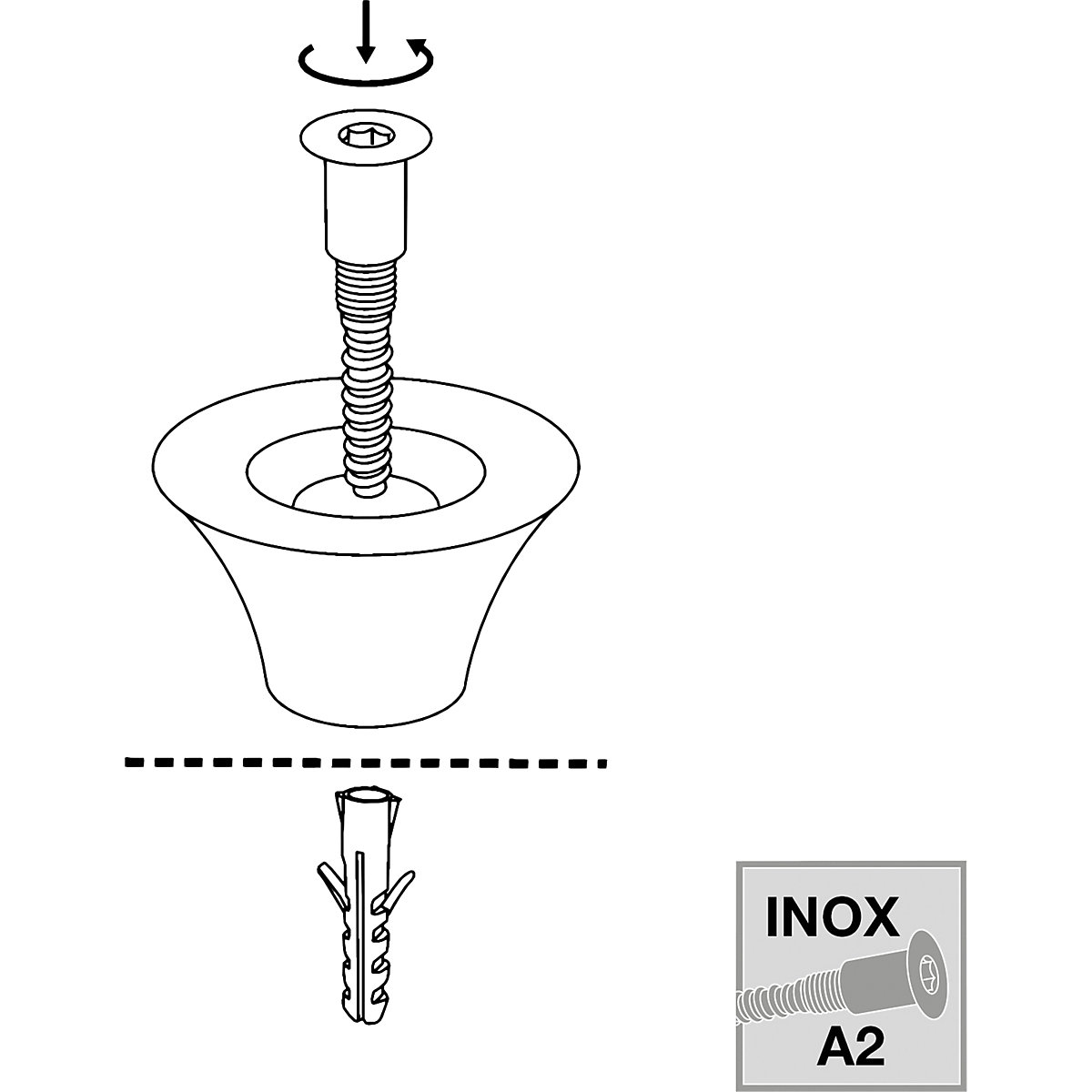 Podłogowy odbojnik do drzwi – Wagner (Zdjęcie produktu 3)-2
