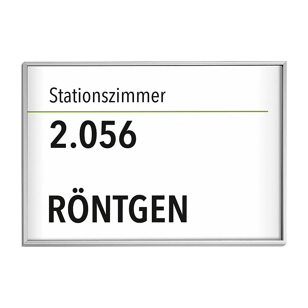 Vsafety Türschild "This Way In Sicher Zustand" – Selbstklebend, 150x150 Mm, Grün