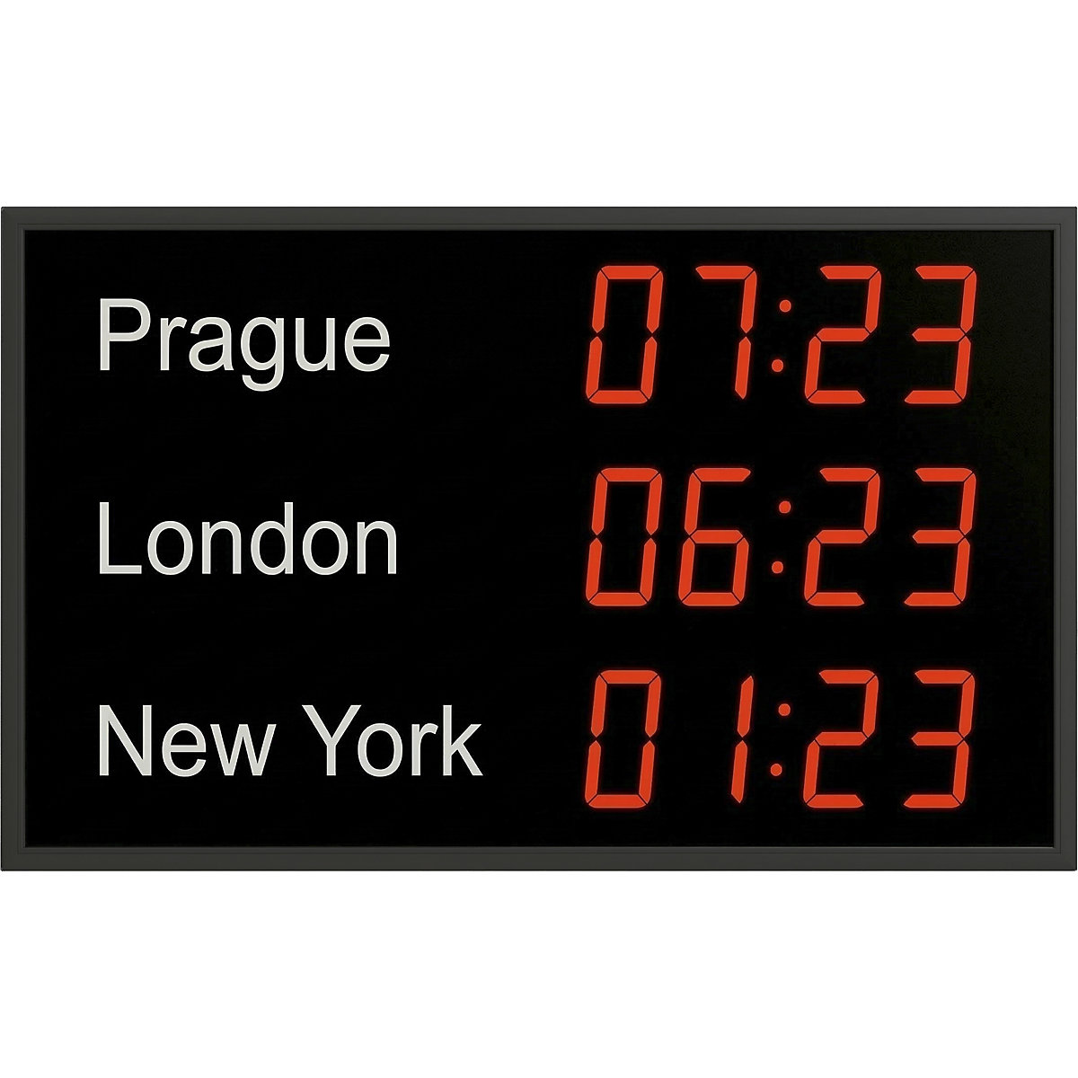 Horloge internationale à diodes LED (Illustration du produit 2)-1