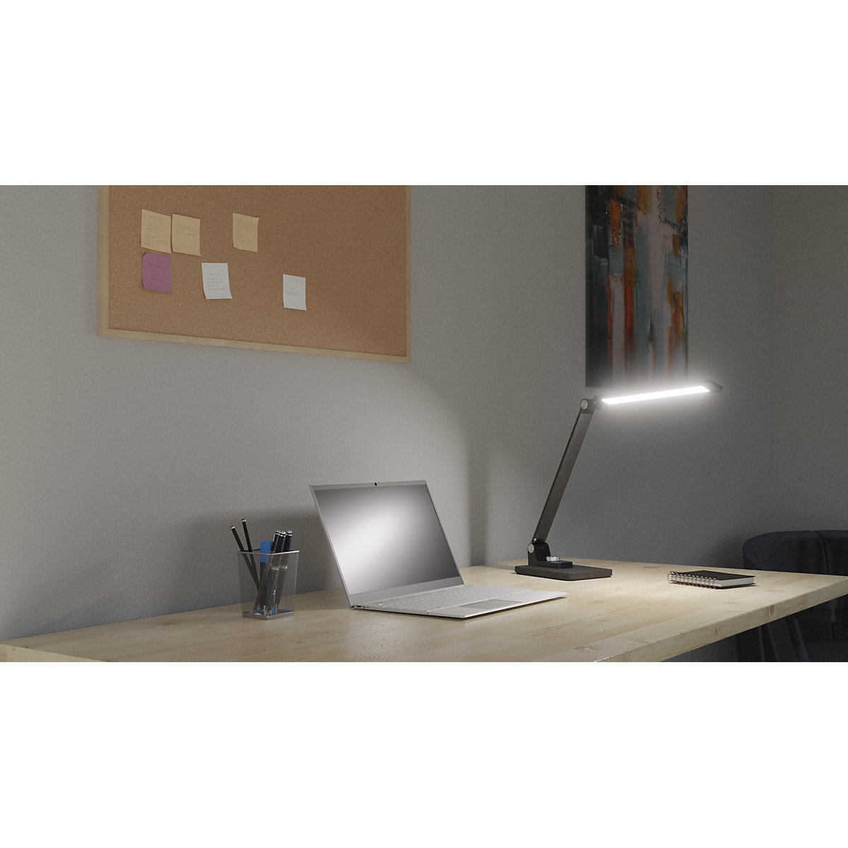 Lampe de table à diodes LED BREEZE – Hansa (Illustration du produit 4)-3