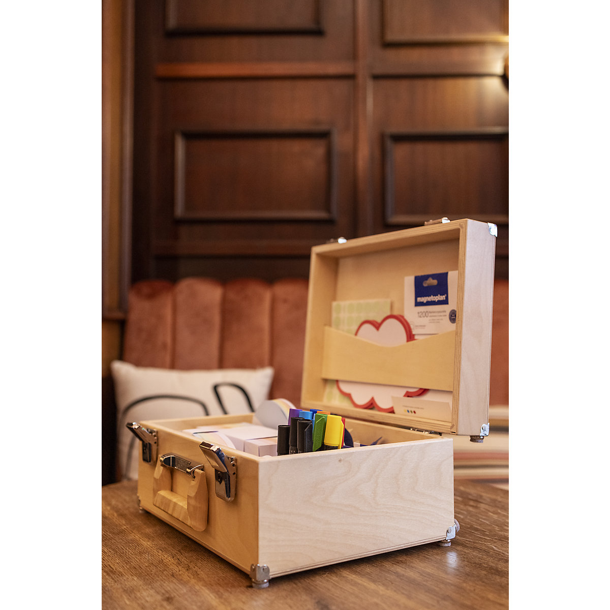 Mallette conférencier Wood Series, bouleau – magnetoplan (Illustration du produit 3)-2