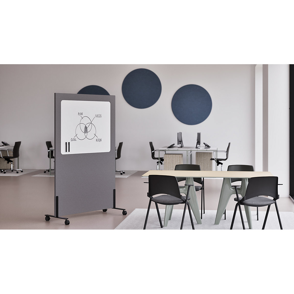 Tableau blanc Silva, mobile – SMIT VISUAL (Illustration du produit 12)-11