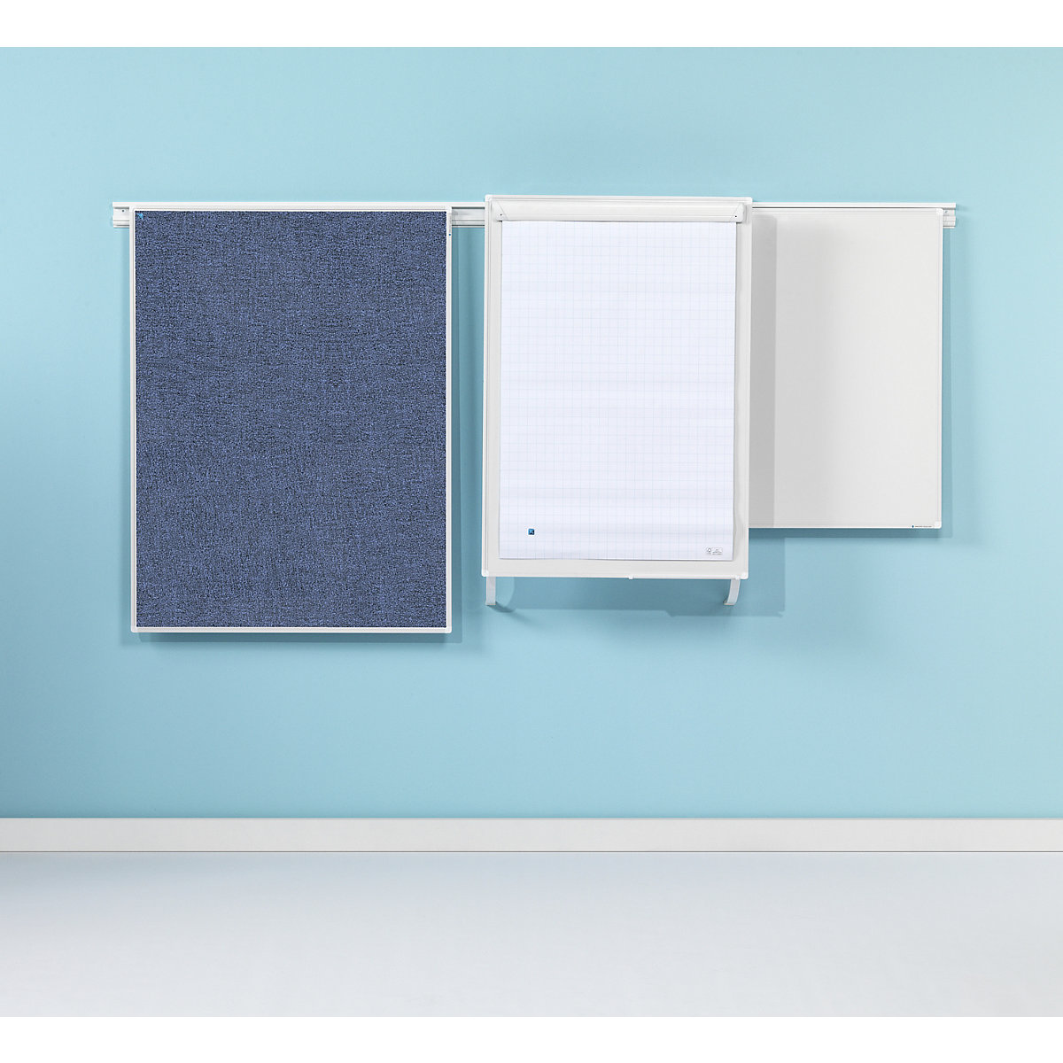 Tableau blanc pour système de rails doubles – SMIT VISUAL (Illustration du produit 3)-2