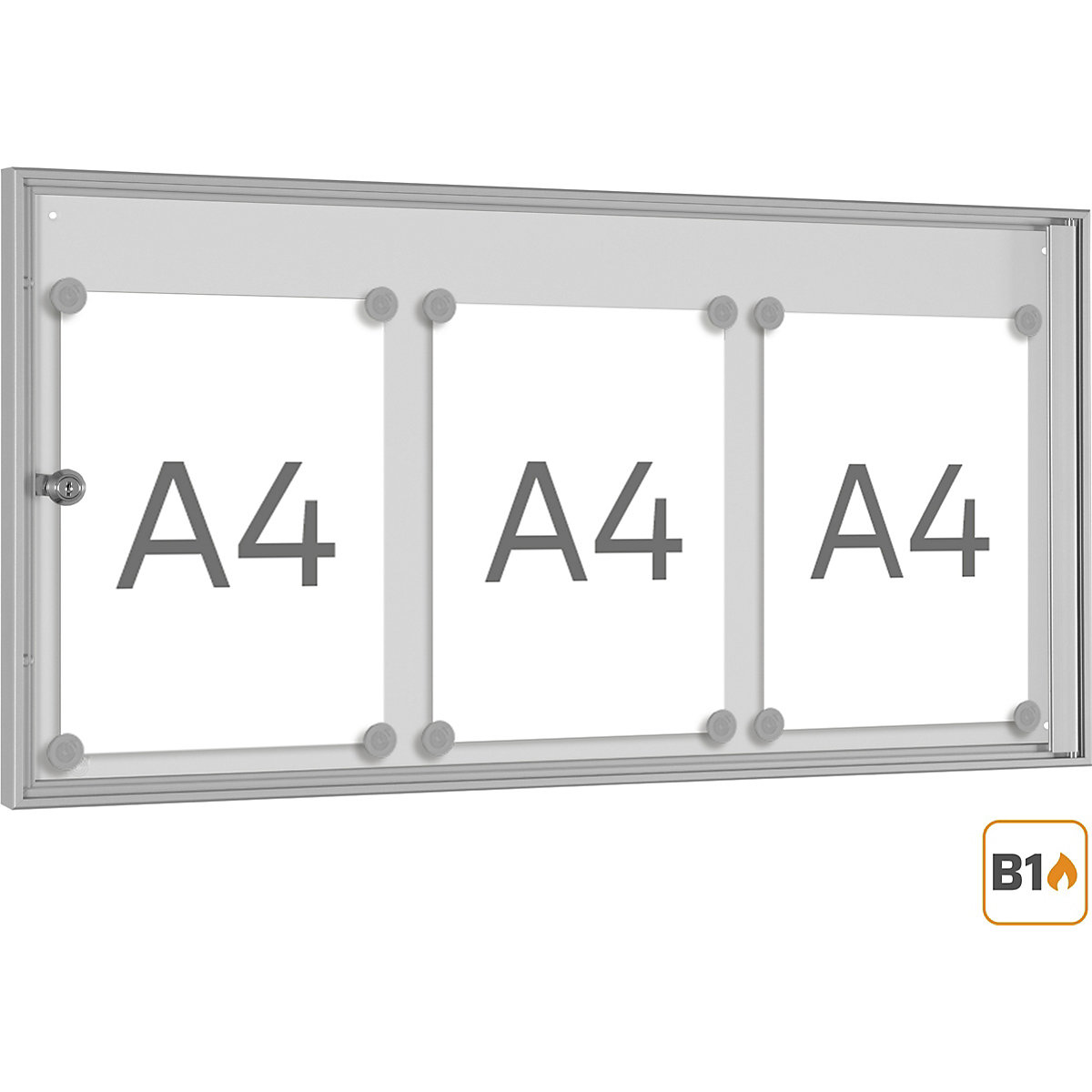 Vitrine économique, blanc gris (Illustration du produit 4)-3