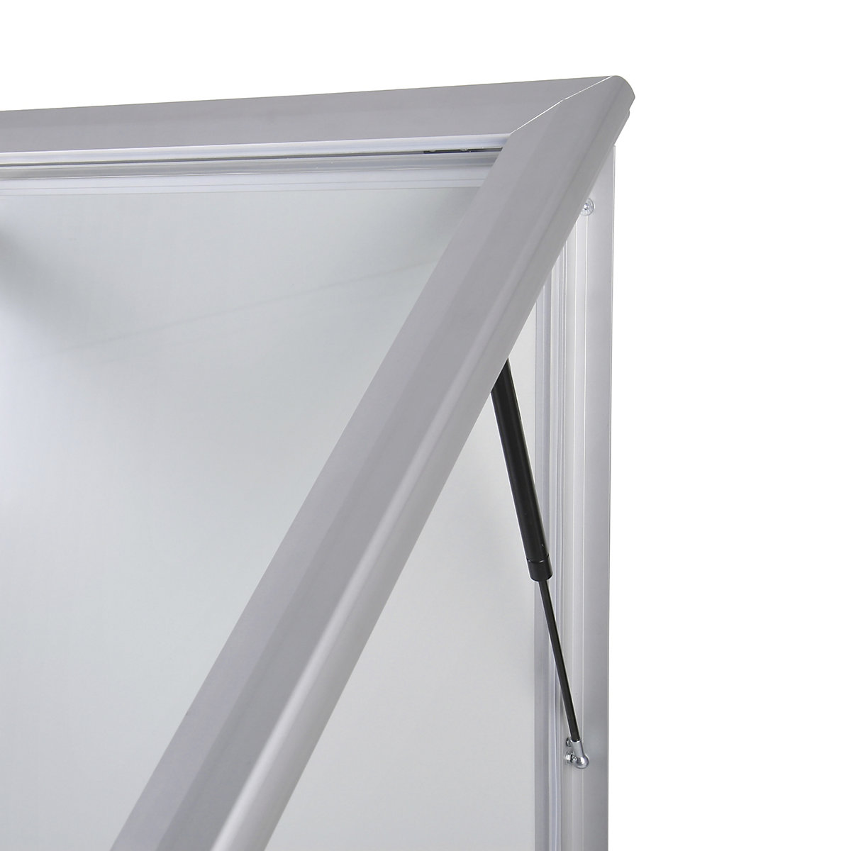 Vitrine d'affichage à cadre aluminium, pour l'intérieur et l'extérieur – eurokraft pro (Illustration du produit 5)-4