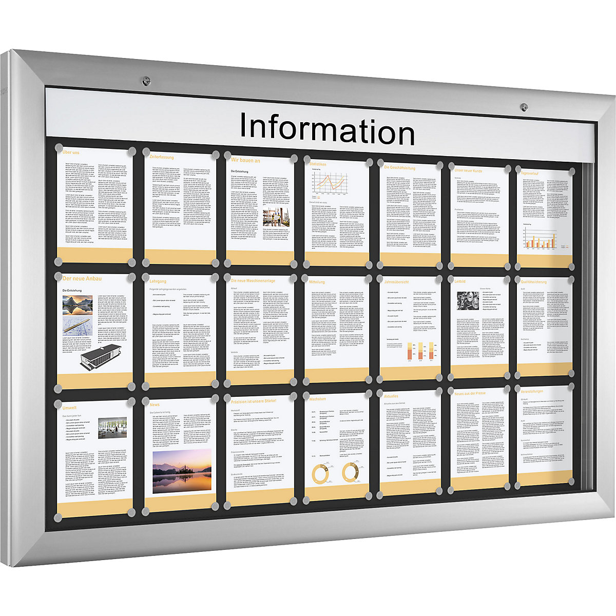 Vitrine d'affichage pour l'intérieur et l'extérieur