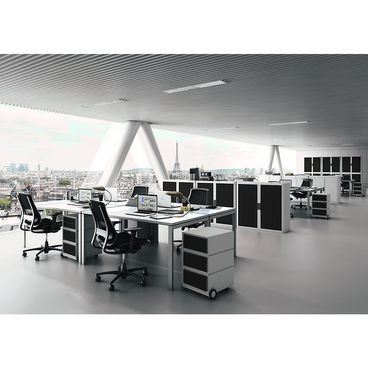 Armoire à rideaux easyOffice® – Paperflow (Illustration du produit 5)-4