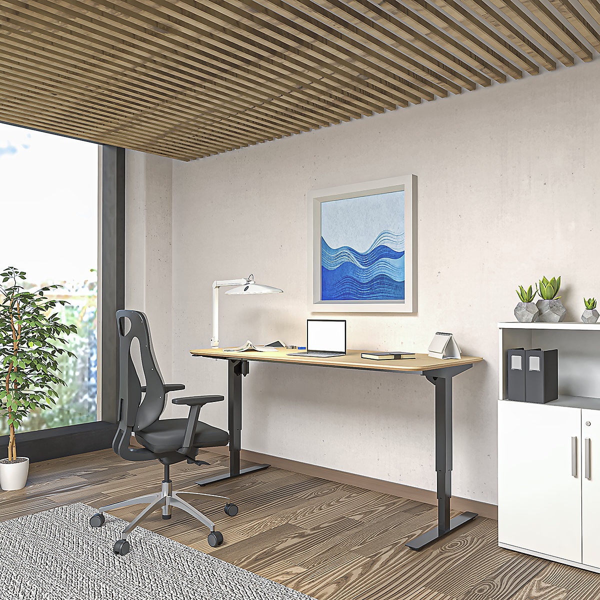 Bureau assis-debout électrique – Atlanta Trend (Illustration du produit 13)-12