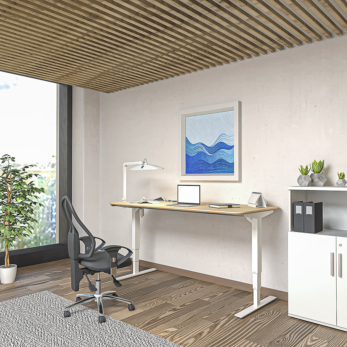 Bureau assis-debout électrique – Atlanta Trend (Illustration du produit 13)-12