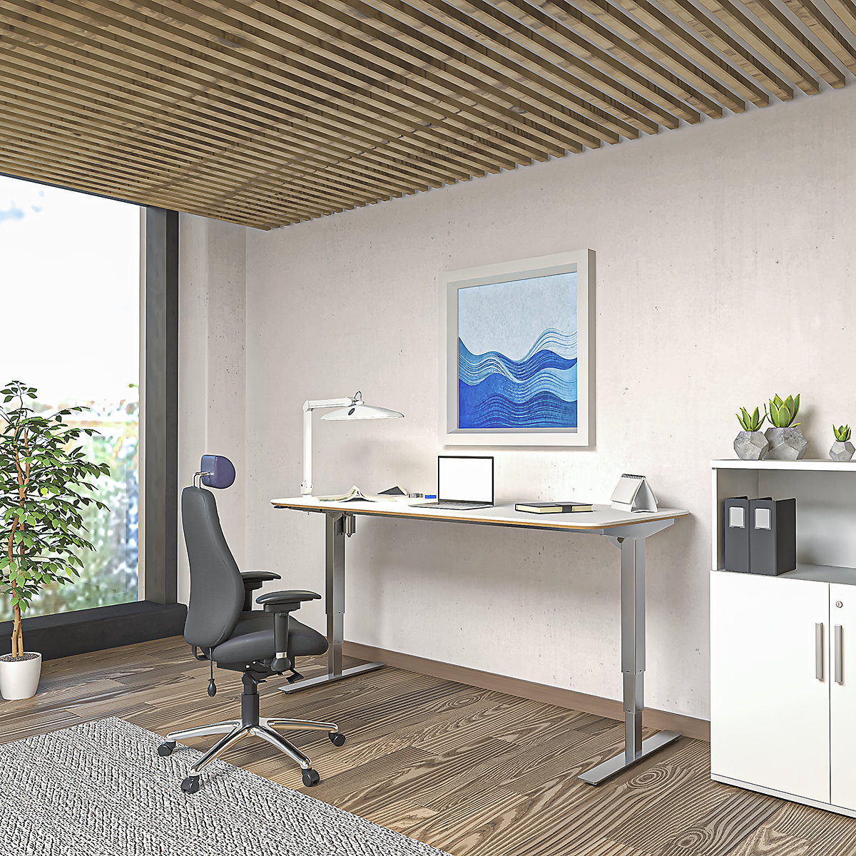 Bureau assis-debout électrique – Atlanta Trend (Illustration du produit 13)-12