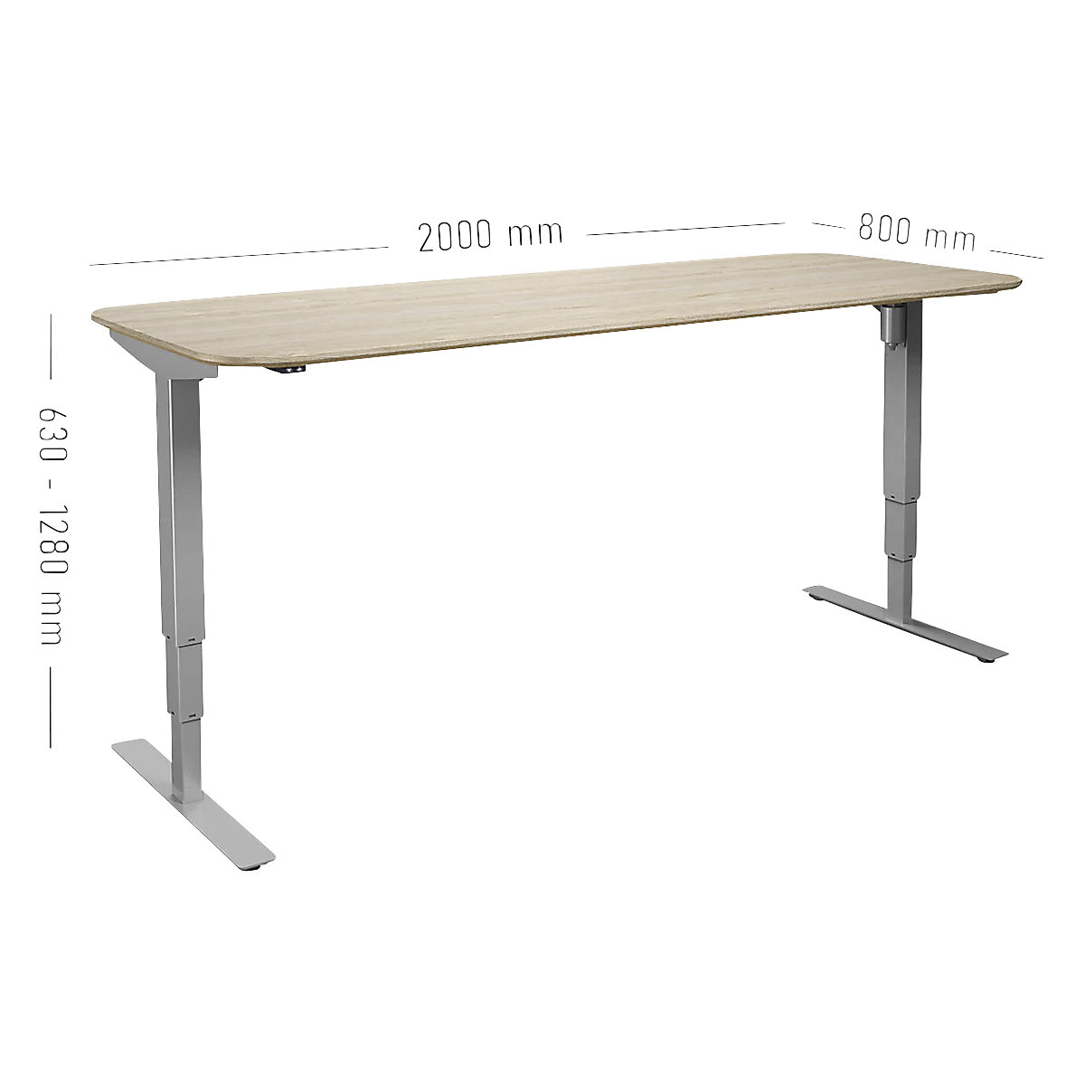 Bureau assis-debout électrique – Atlanta Trend (Illustration du produit 7)-6