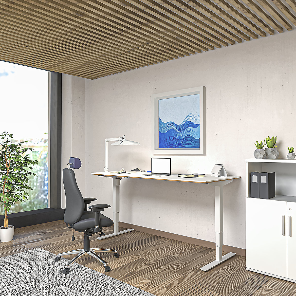 Bureau assis-debout électrique – Atlanta Trend (Illustration du produit 10)-9